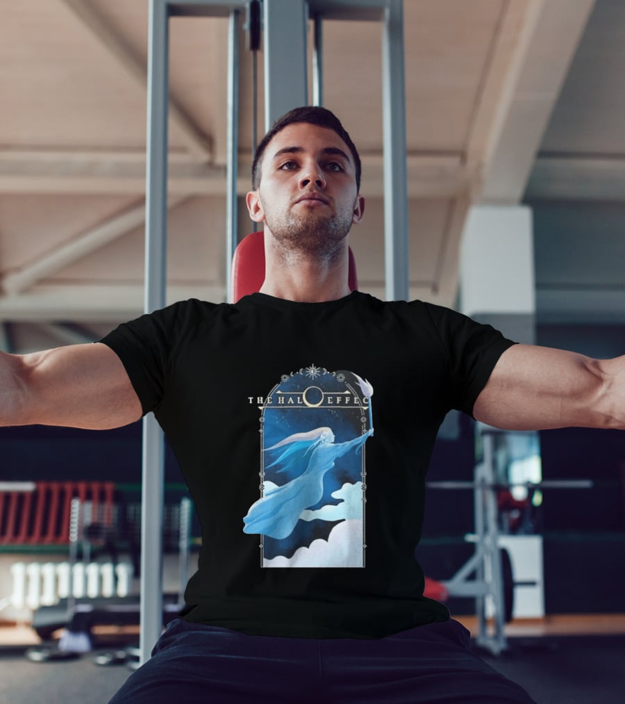 The Halo Effect Blue Lady Ethereal Night Sky Celestial T-Shirt