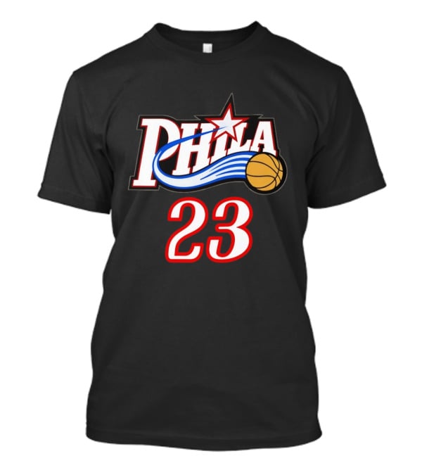 Phila Basketball LeBron James 23 Philadelphia 76ers Jersey T-Shirt