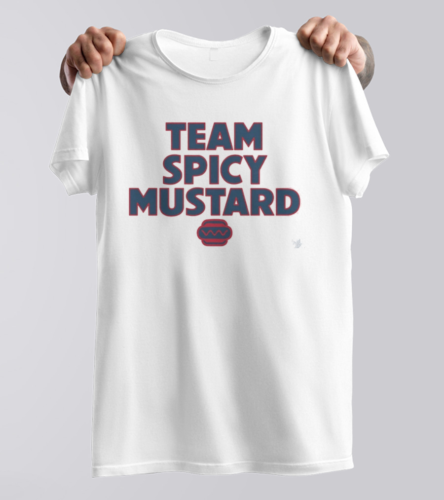 Team Spicy Mustard Hot Dog Condiment Foodie Fun T-Shirt