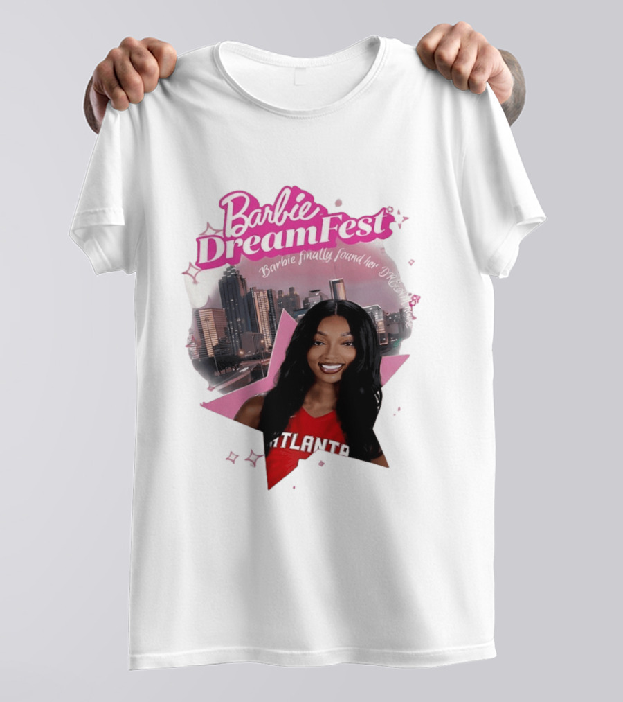 Barbie Dream Fest Angel Reese Atlanta Dream Basketball Barbie Finally Found Her Dream T-Shirt