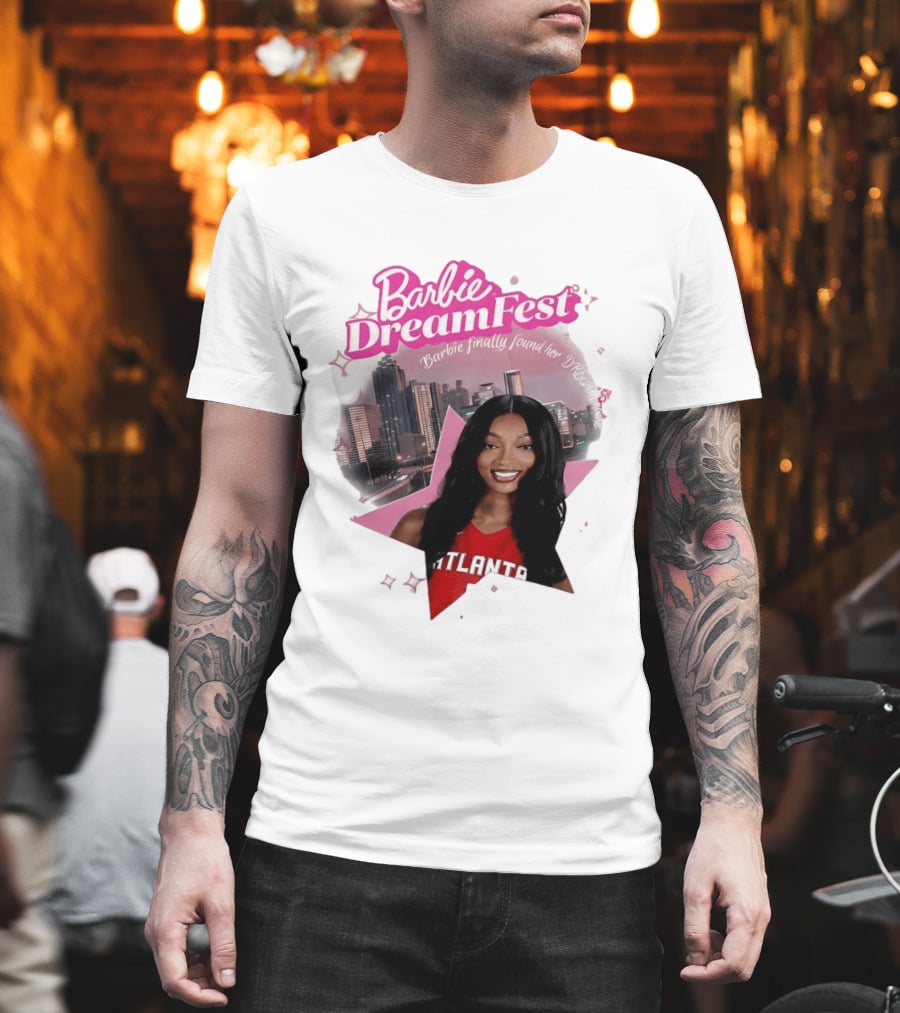 Barbie Dream Fest Angel Reese Atlanta Dream Basketball Barbie Finally Found Her Dream T-Shirt