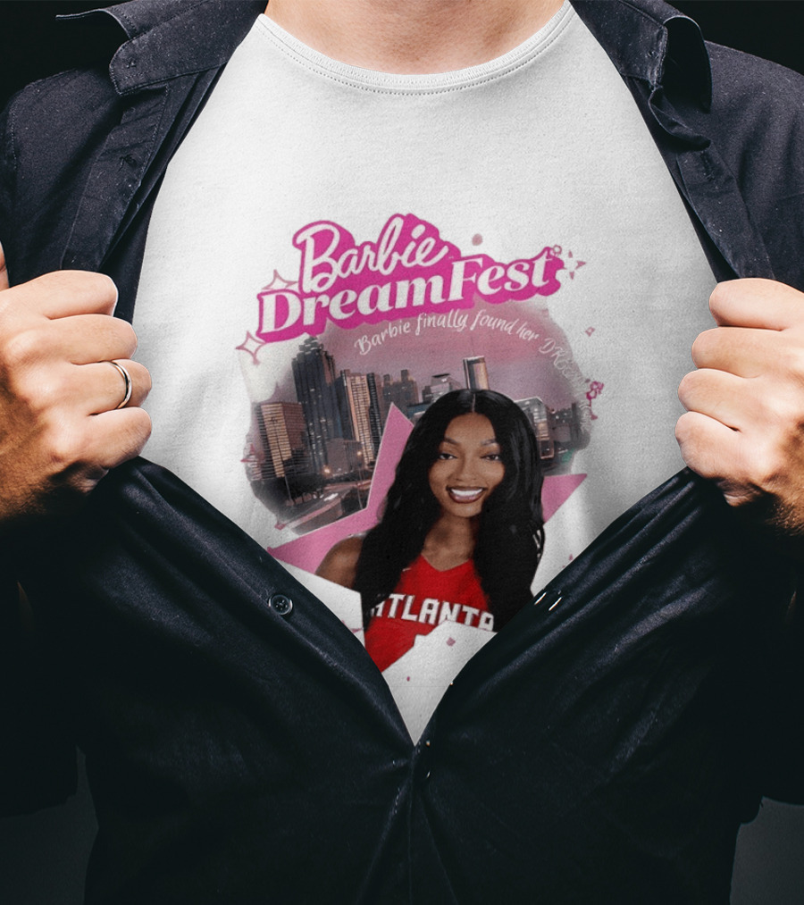 Barbie Dream Fest Angel Reese Atlanta Dream Basketball Barbie Finally Found Her Dream T-Shirt