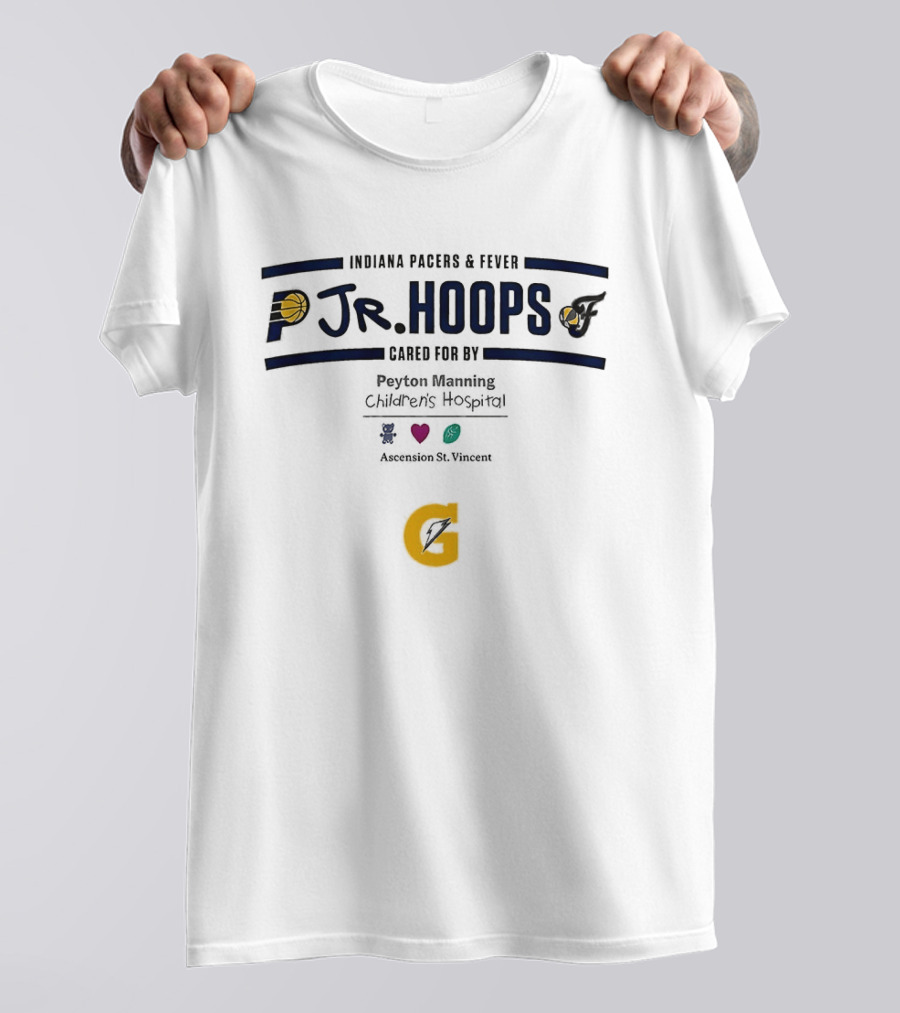 Indiana Pacers Fever Jr Hoops Peyton Manning Children's Hospital Indianapolis Indiana T-Shirt