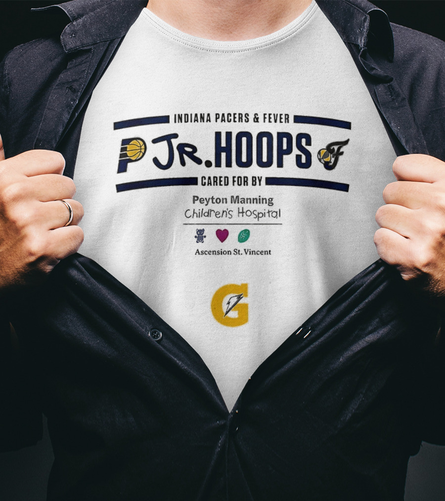 Indiana Pacers Fever Jr Hoops Peyton Manning Children's Hospital Indianapolis Indiana T-Shirt