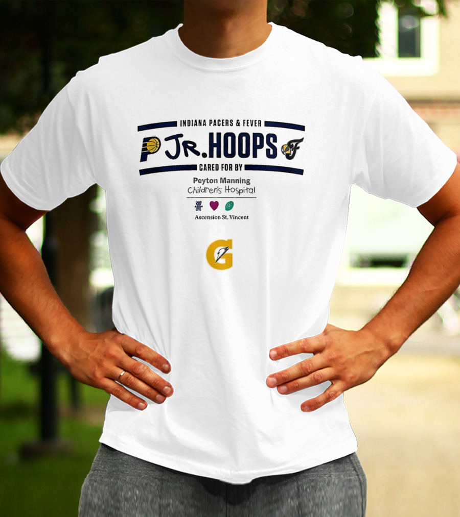Indiana Pacers Fever Jr Hoops Peyton Manning Children's Hospital Indianapolis Indiana T-Shirt
