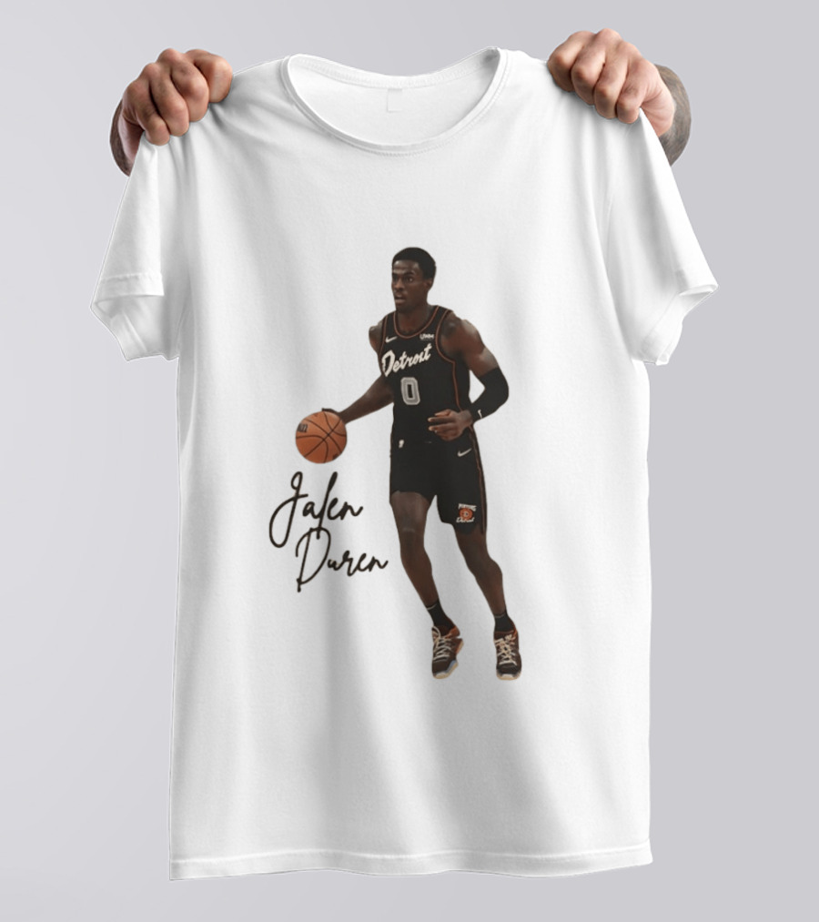 Jalen Duren Detroit Pistons Basketball Player Number 0 T-Shirt