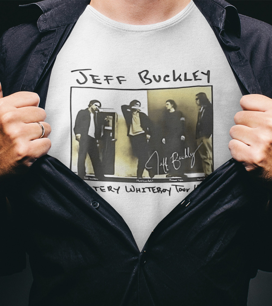 Jeff Buckley Mystery Whiteroy Tour 1995 Signature Image T-Shirt