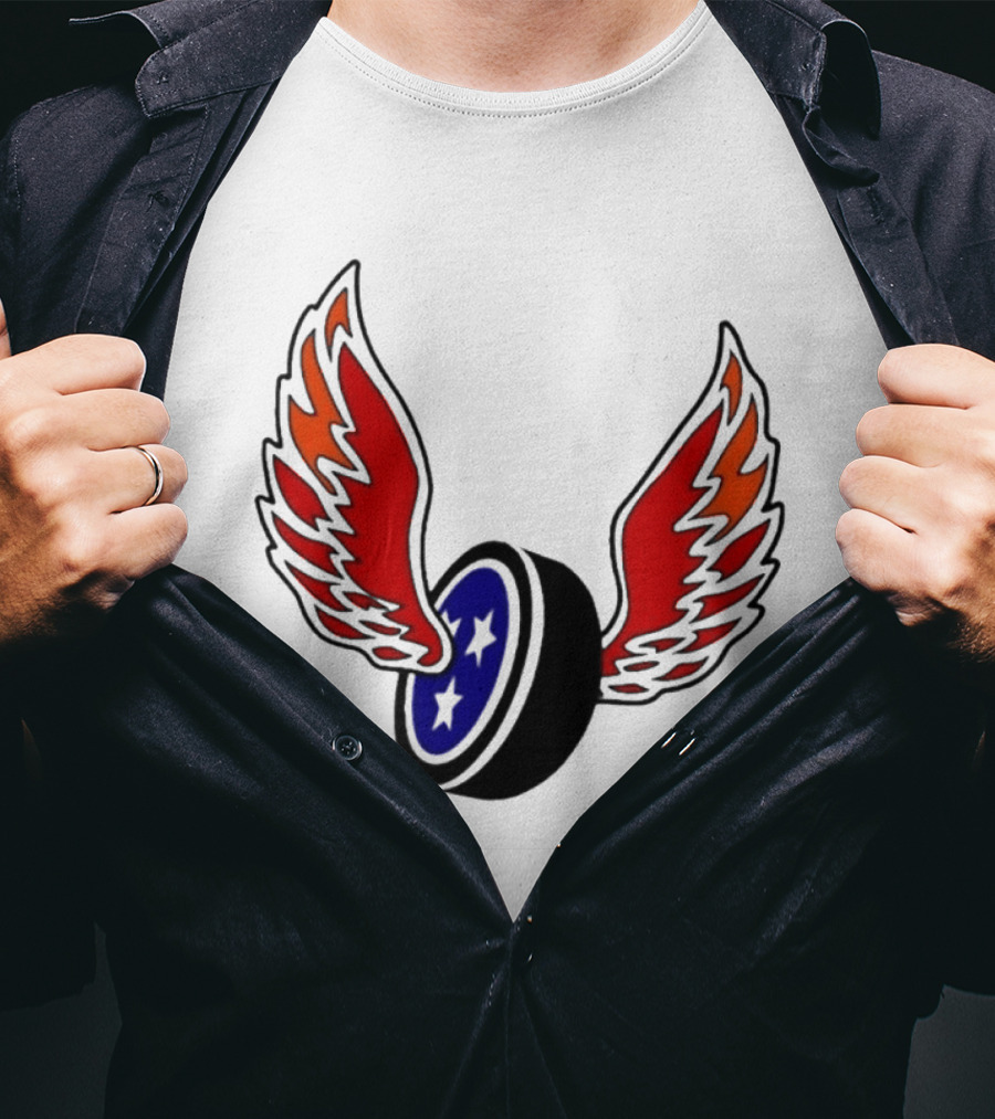 Joey Aguilar Knoxville Speed Three Star Winged Wheel T-Shirt