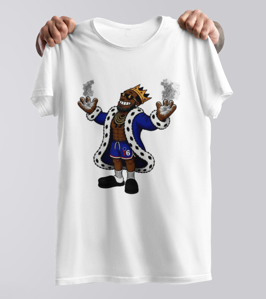 Philadelphia 76ers Muppet King With Crown And Robe T-Shirt
