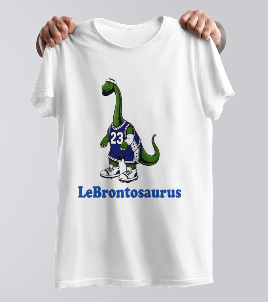 LeBrontosaurus 23 Dinosaur Basketball Player T-Shirt