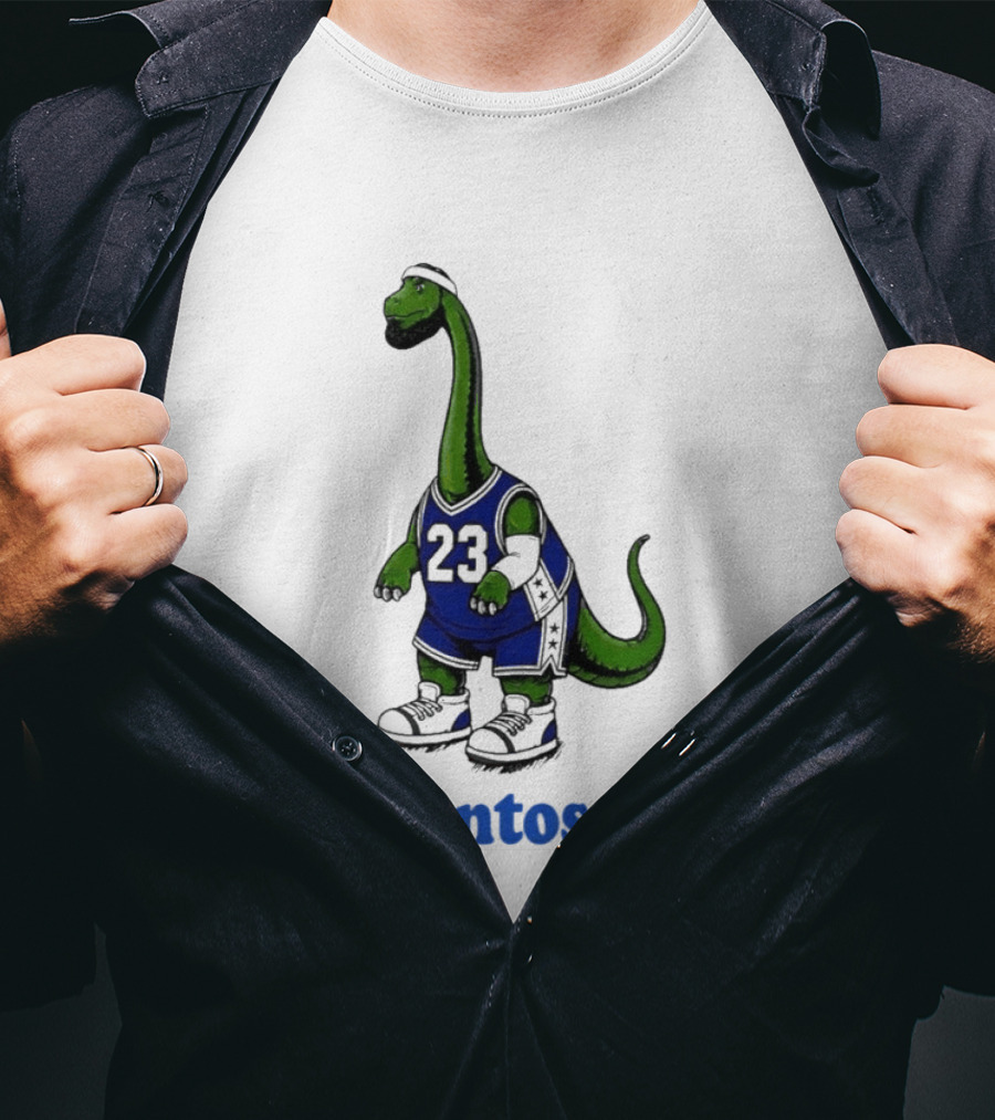 LeBrontosaurus 23 Dinosaur Basketball Player T-Shirt