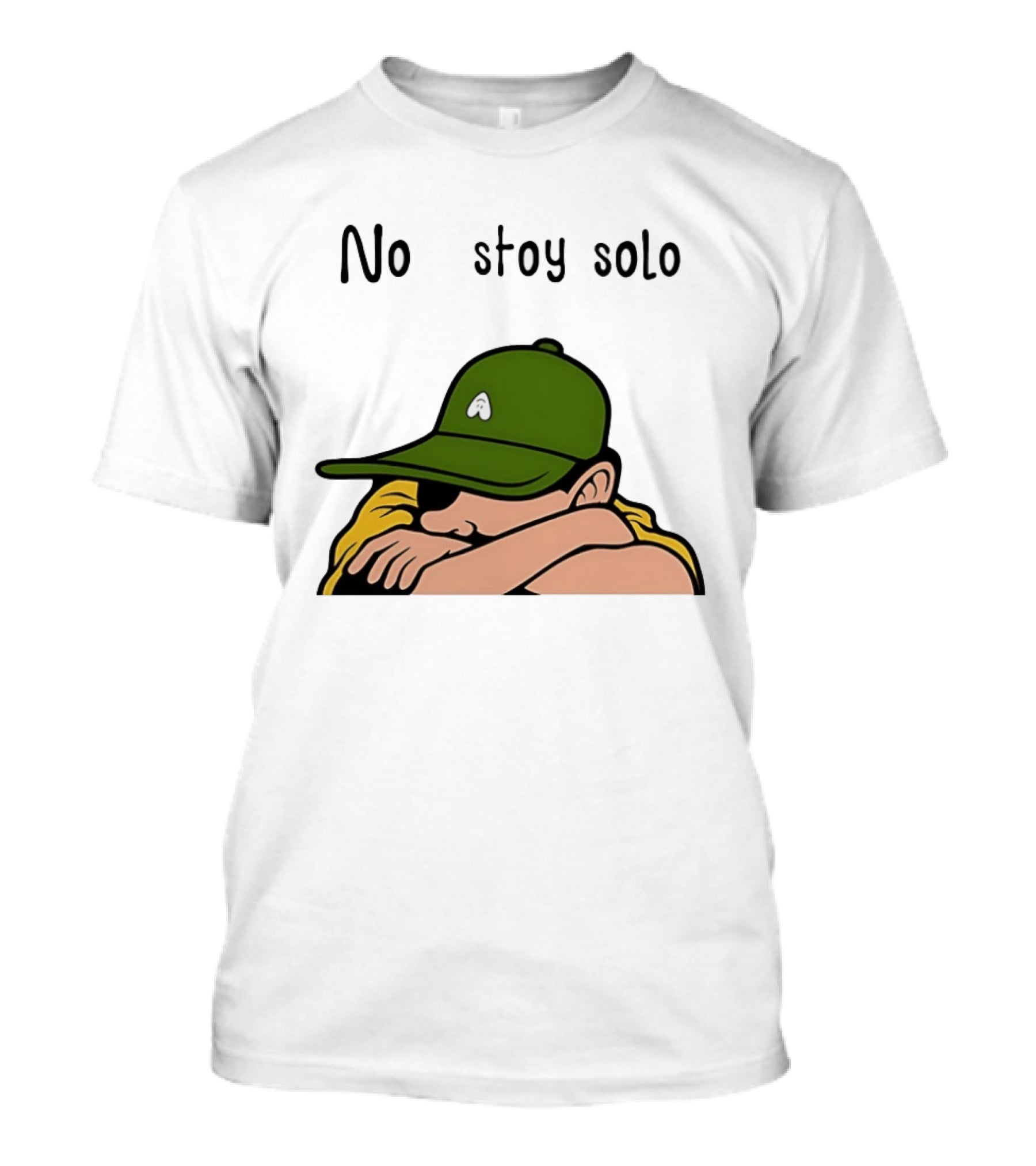 No Estoy Solo Anime Boy In Green Hat And Yellow T-Shirt