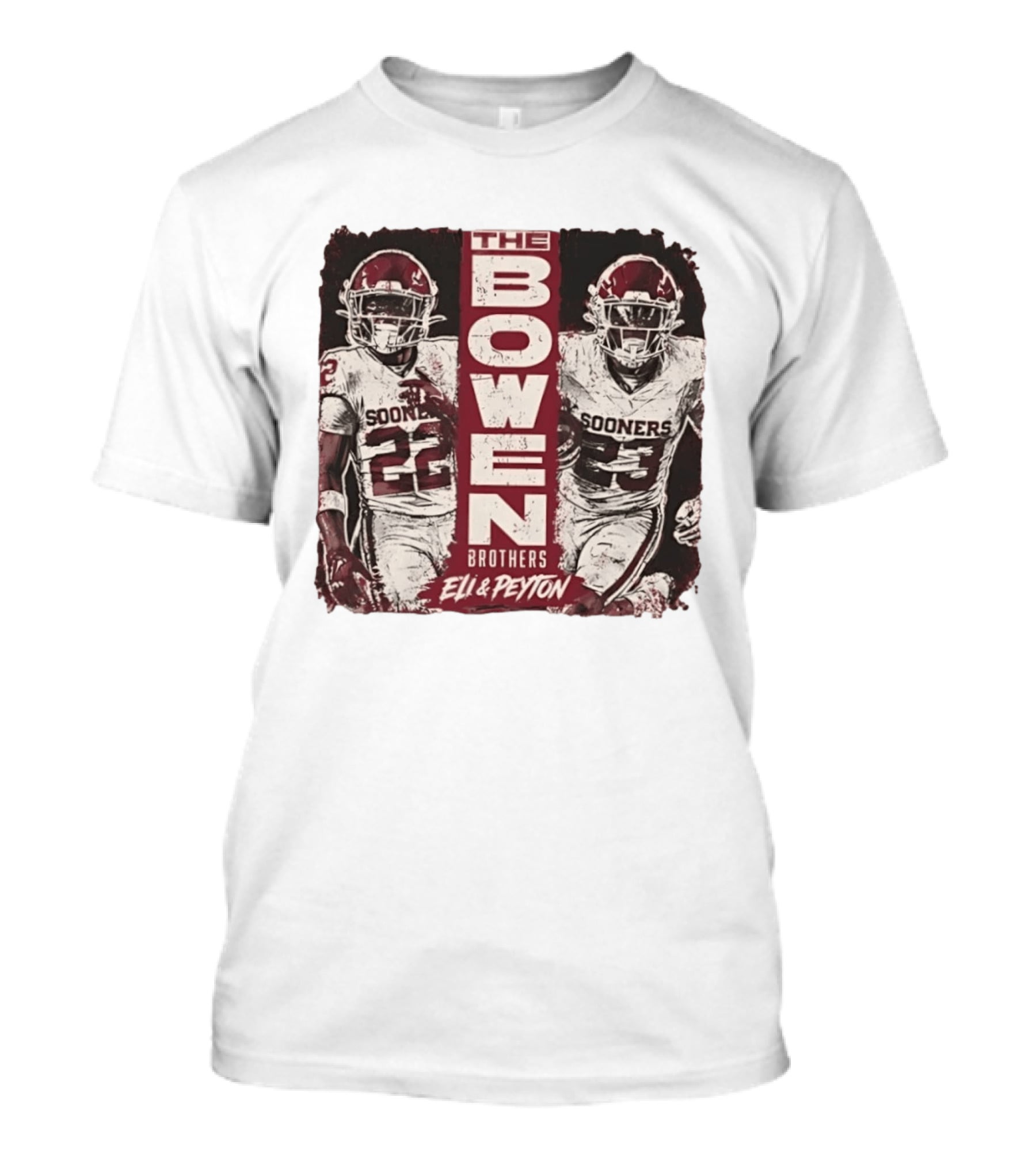 Oklahoma Sooners The Bowen Brothers Eli & Peyton Football Team T-Shirt