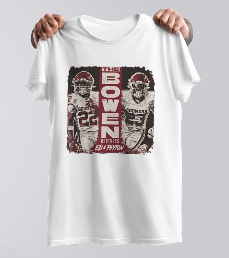 Oklahoma Sooners The Bowen Brothers Eli & Peyton Football Team T-Shirt