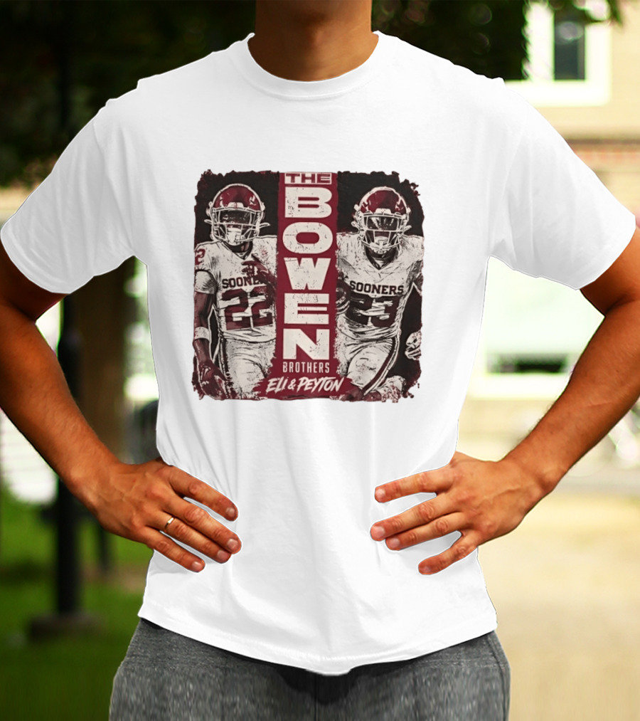 Oklahoma Sooners The Bowen Brothers Eli & Peyton Football Team T-Shirt