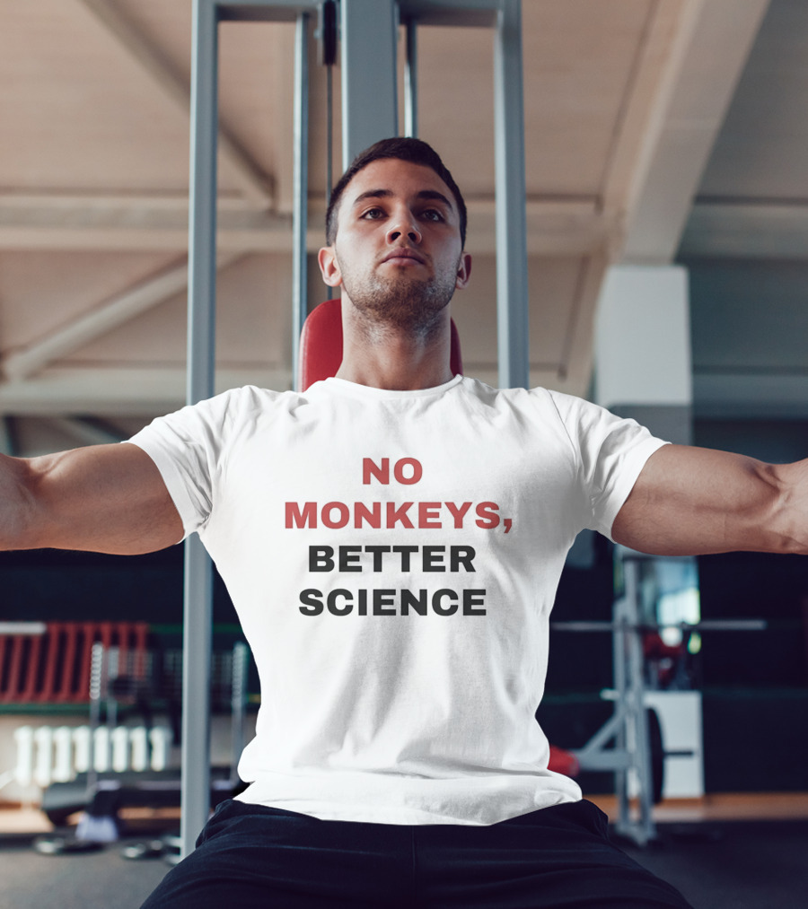 PETA Advocacy No Monkeys Better Science Ethical Research T-Shirt