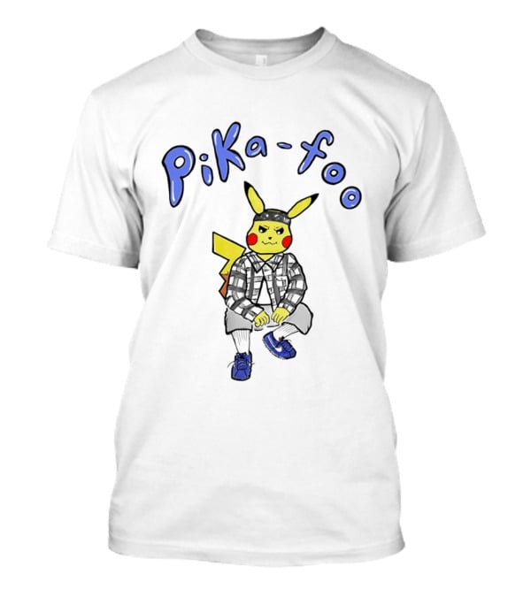 Pika Foo Pikachu Urban Style Character Fashion T-Shirt