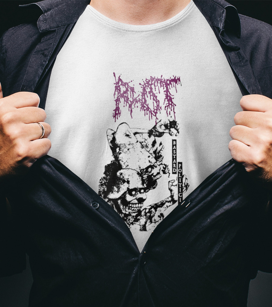Rot Bastard Politicians Skeleton Clown Art Mockery T-Shirt
