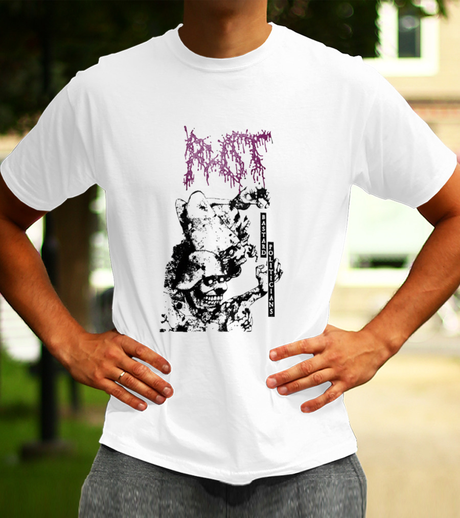 Rot Bastard Politicians Skeleton Clown Art Mockery T-Shirt