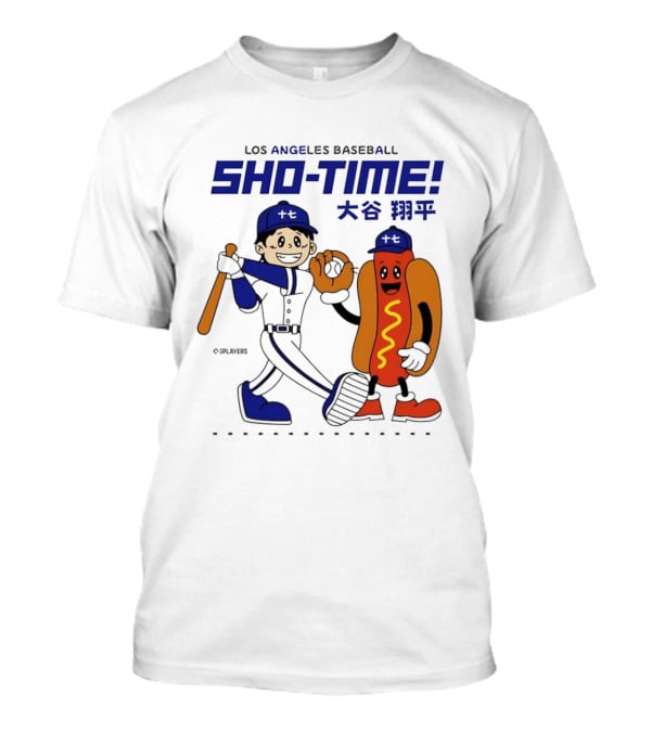 Los Angeles Baseball Shohei Ohtani Sho Time Animated Characters T-Shirt