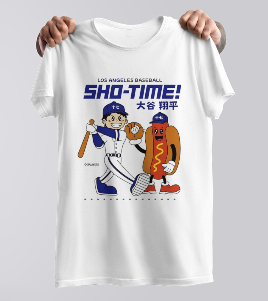 Los Angeles Baseball Shohei Ohtani Sho Time Animated Characters T-Shirt