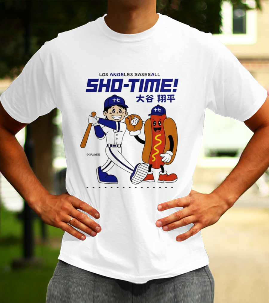 Los Angeles Baseball Shohei Ohtani Sho Time Animated Characters T-Shirt