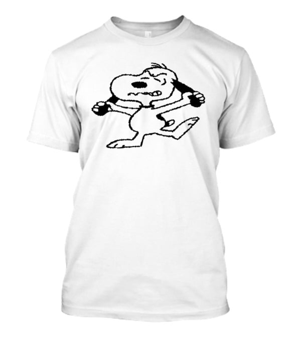 Snoopy Holding Knives Cartoon T-Shirt