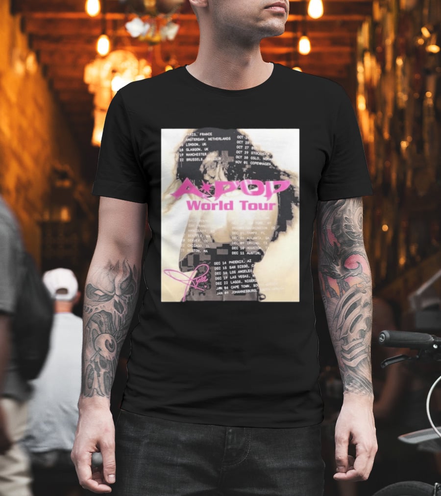 Tyla A Pop World Tour 2026 Paris Amsterdam London Dates And Signature T-Shirt
