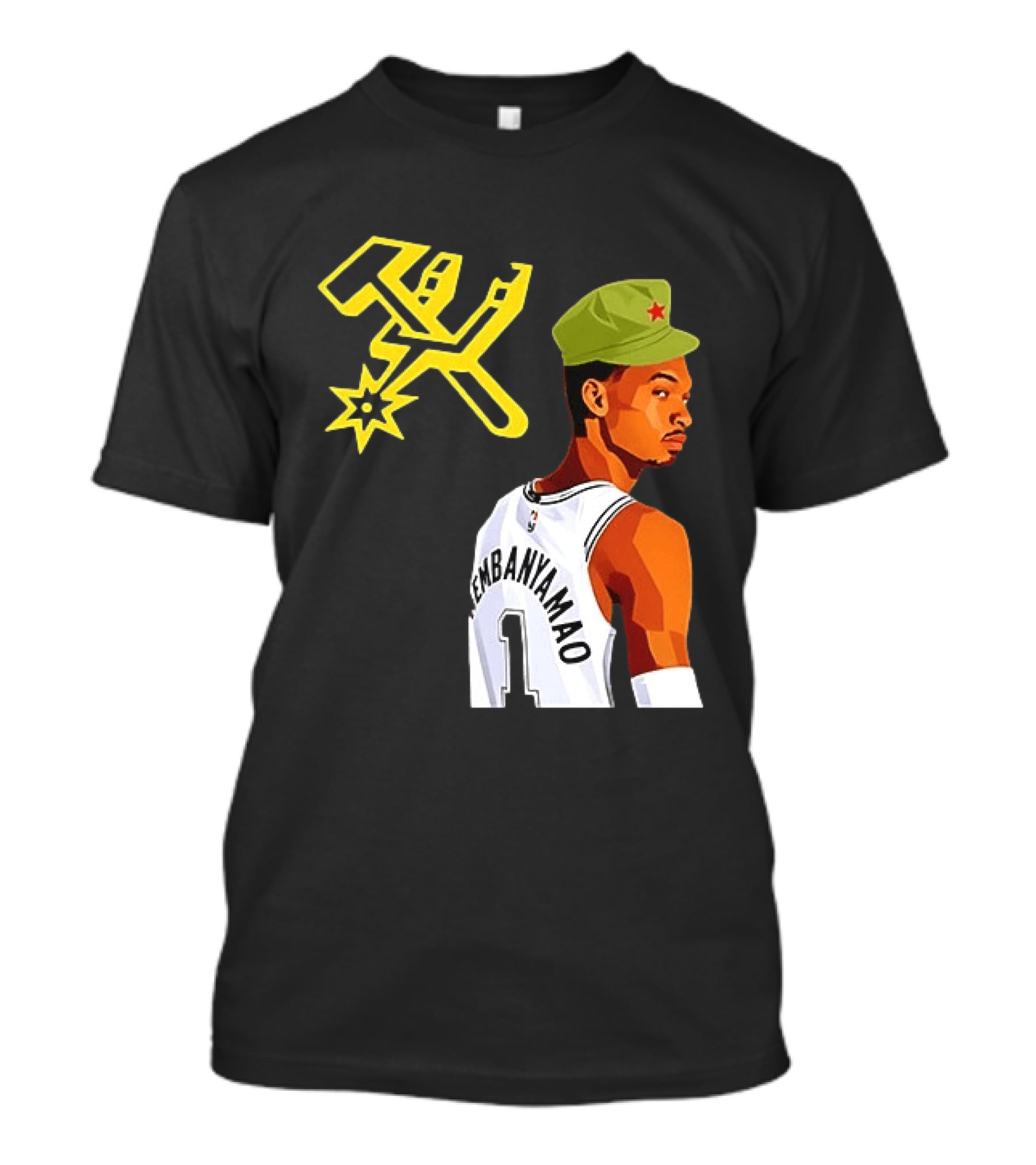 Victor Wembanyama Wemby Mao Communist Red Star Basketball Player Jersey T-Shirt