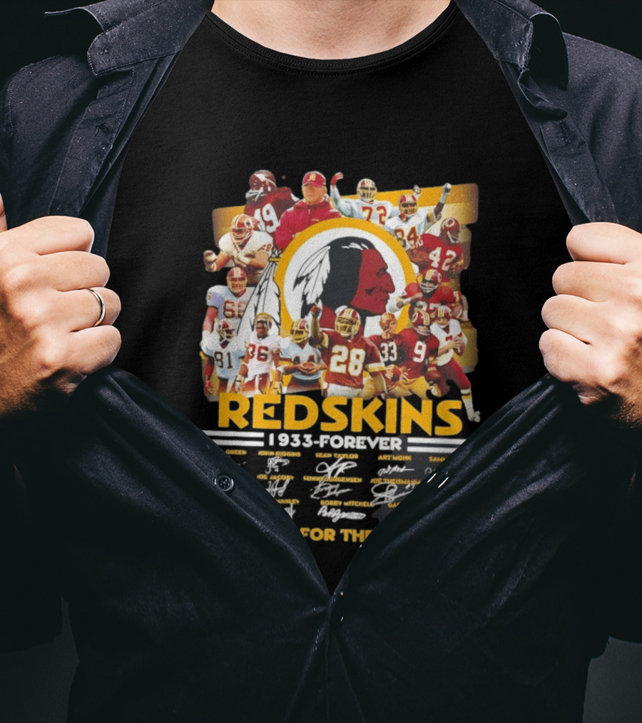 Redskins 1933 Forever Collage Thank You For The Memories T-Shirt
