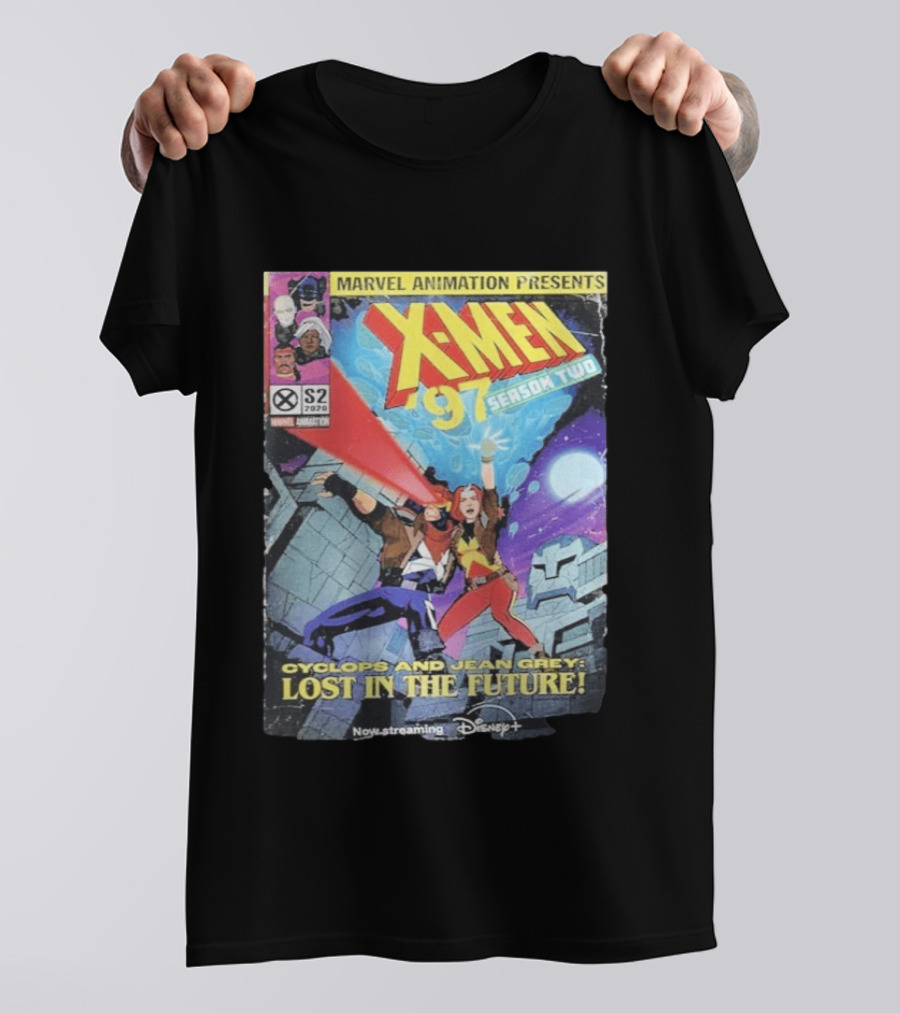 X Men 97 Season 2 Cyclops And Jean Grey Lost In The Future Time Travel Streaming On Disney Plus T-Shirt