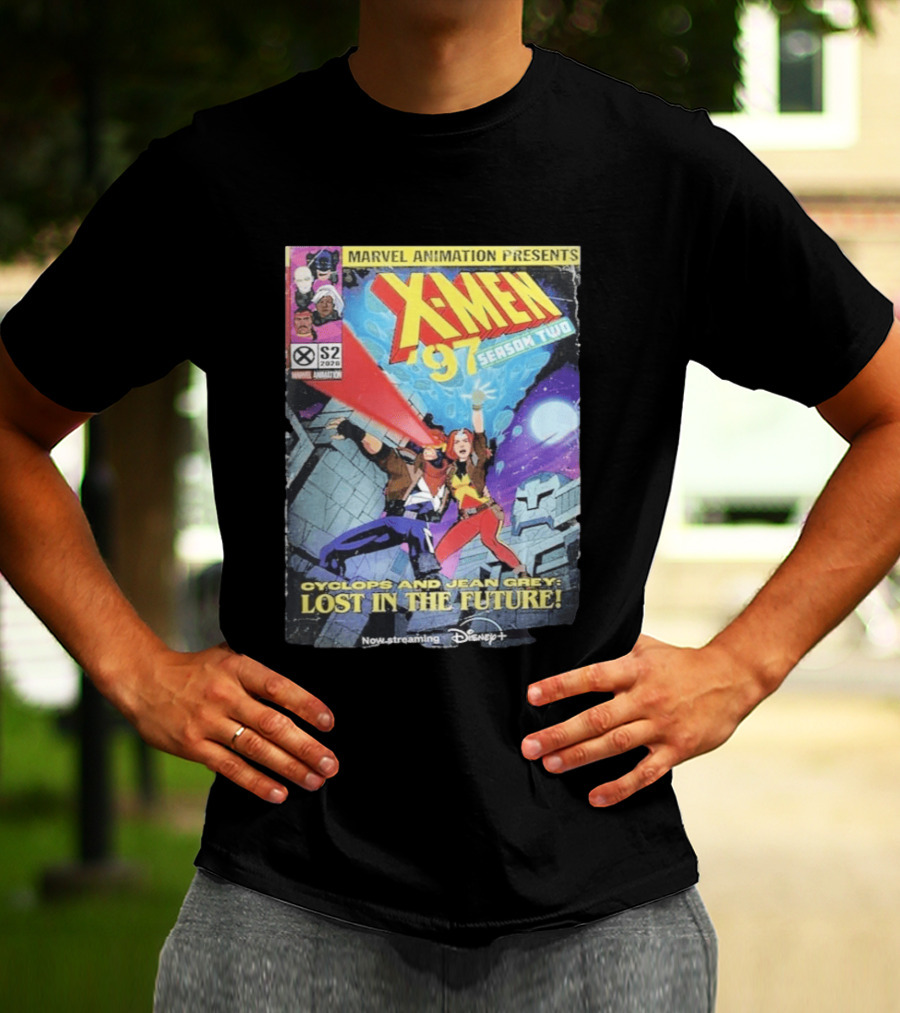 X Men 97 Season 2 Cyclops And Jean Grey Lost In The Future Time Travel Streaming On Disney Plus T-Shirt