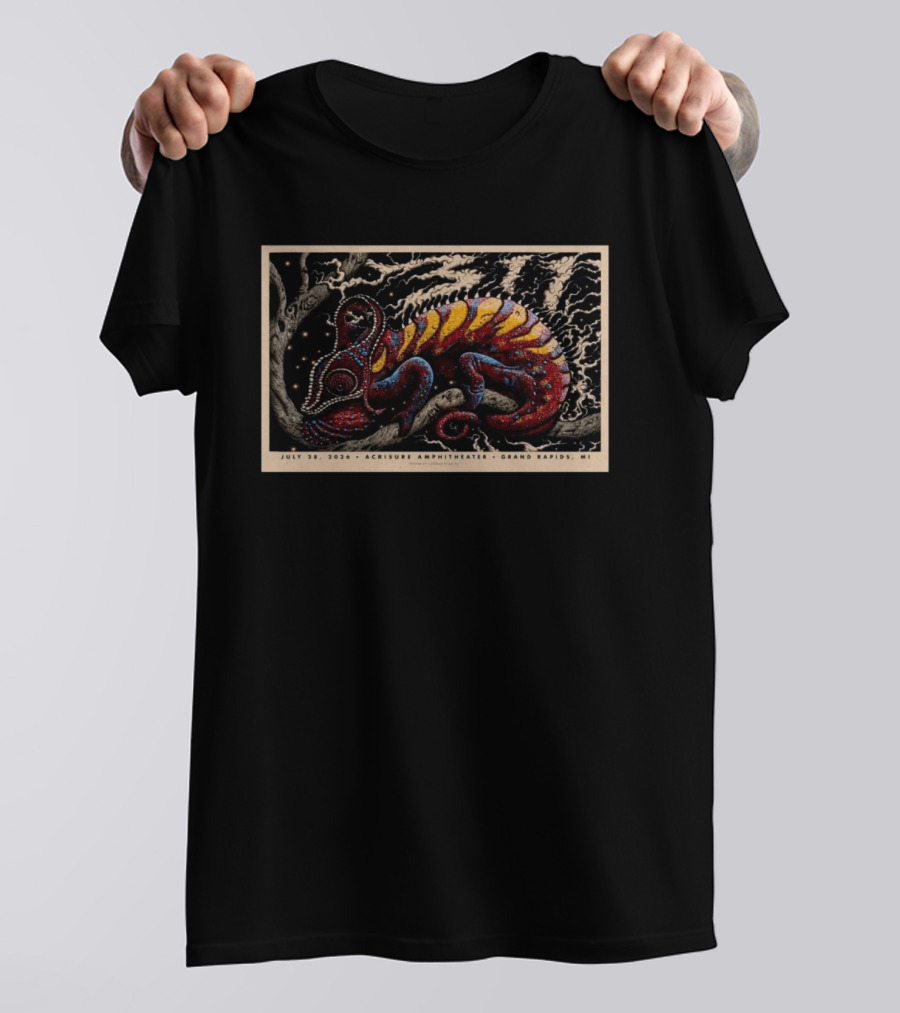 311 Concert July 28 2026 Acrisure Amphitheater Grand Rapids MI Chameleon T-Shirt
