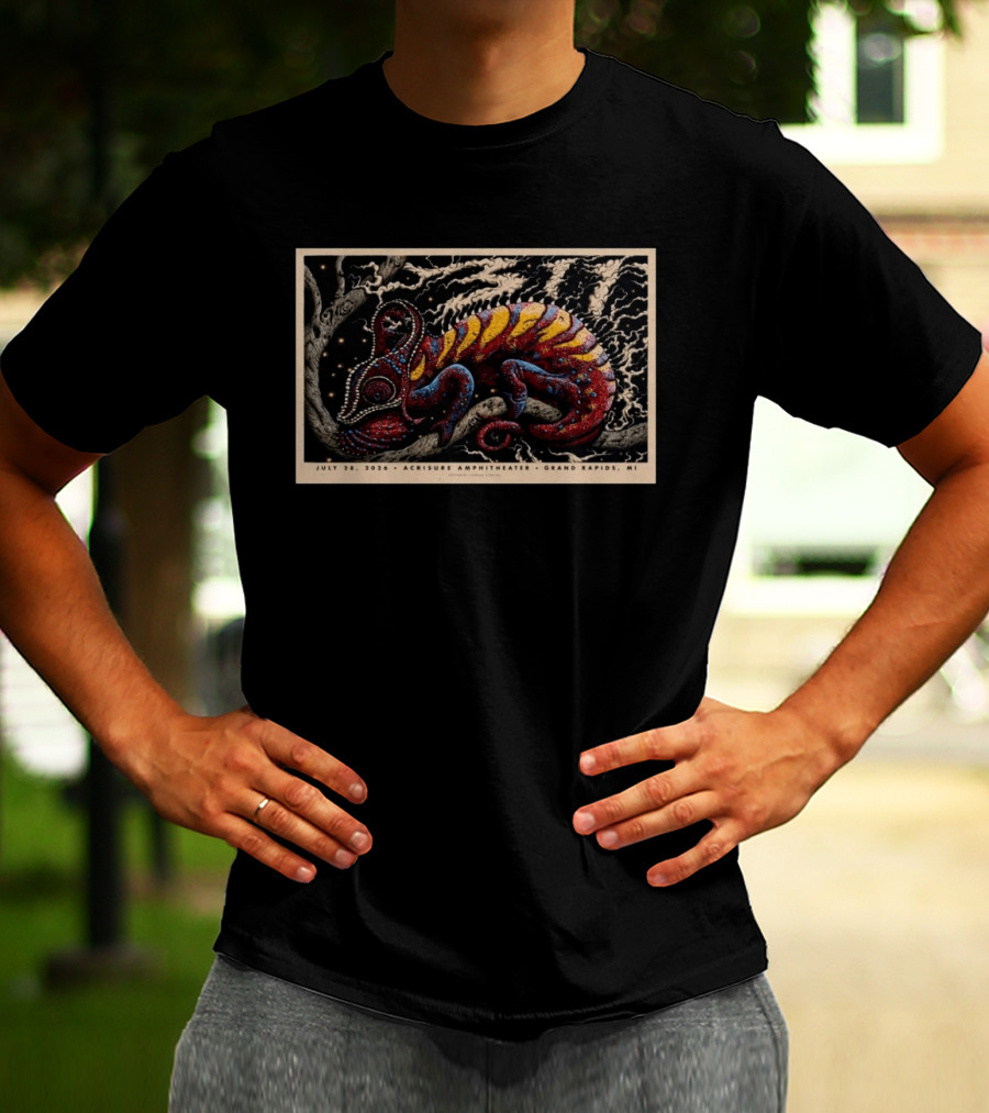311 Concert July 28 2026 Acrisure Amphitheater Grand Rapids MI Chameleon T-Shirt