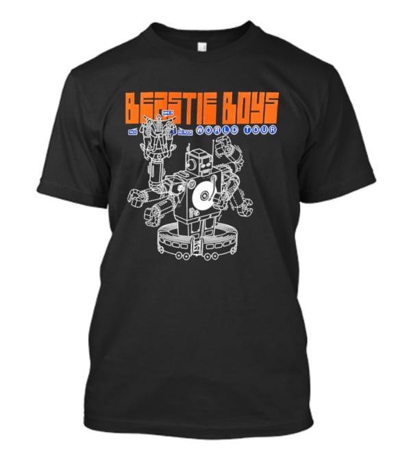 Beastie Boys World Tour MCA Adrock Mike D Robot Performing Music T-Shirt