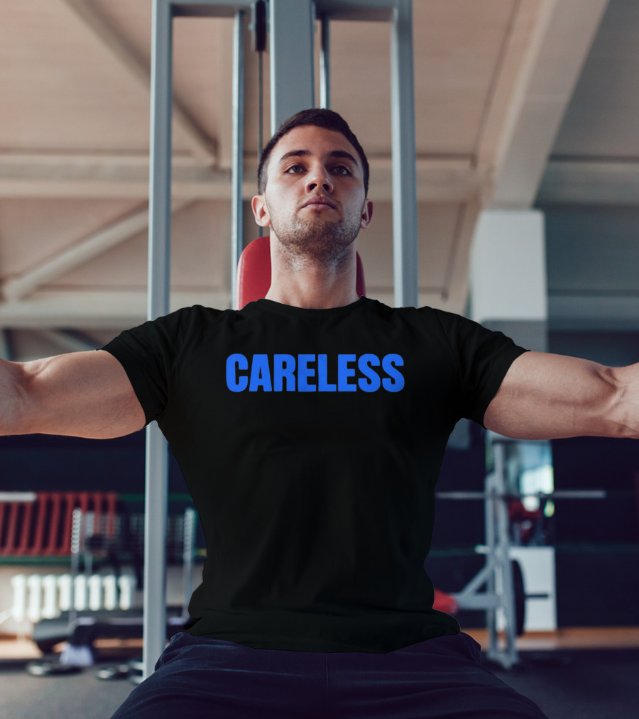 Careless Minimalist Bold Blue T-Shirt