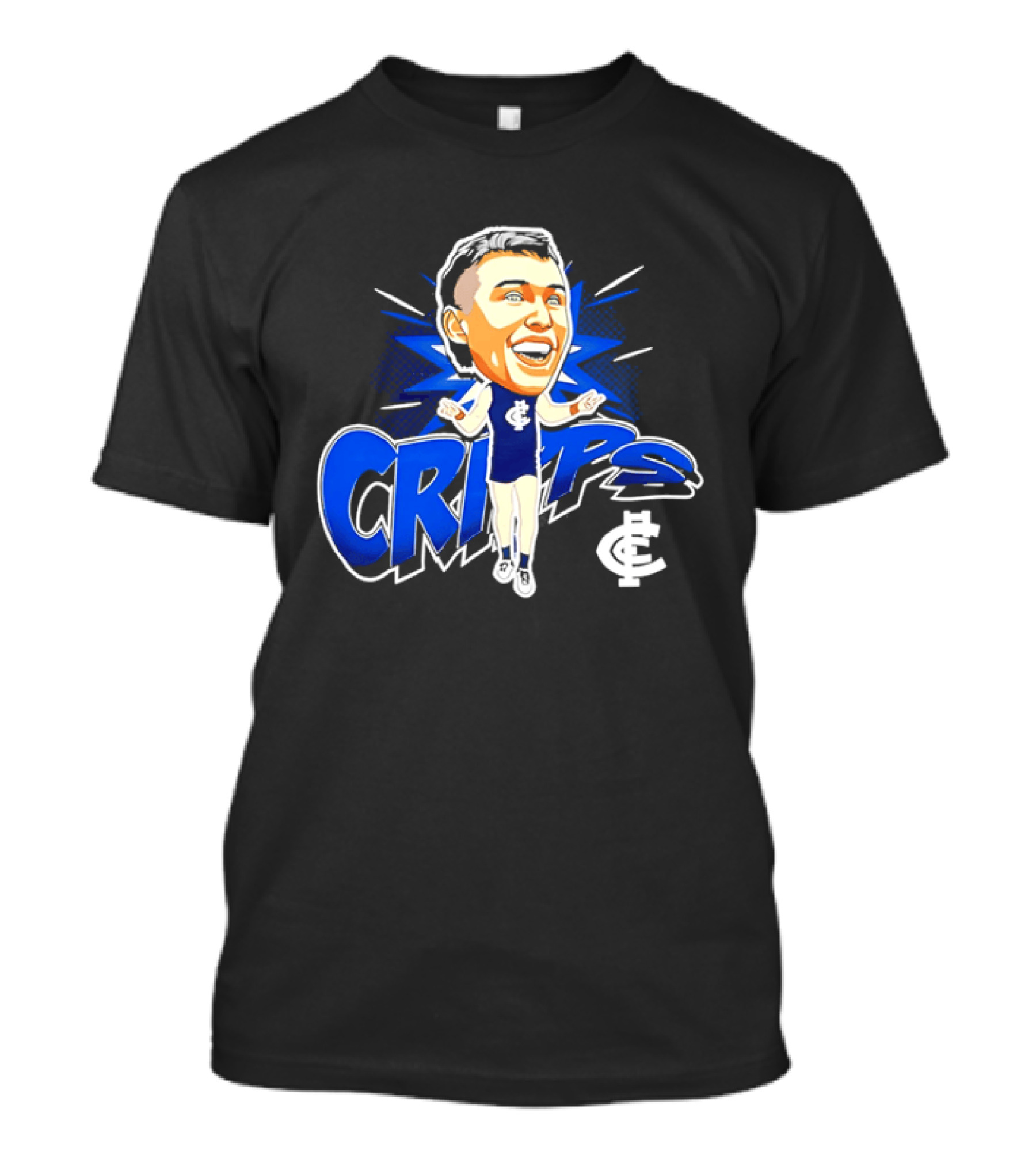 Carlton Football Club Patrick Cripps Caricature Cripps T-Shirt