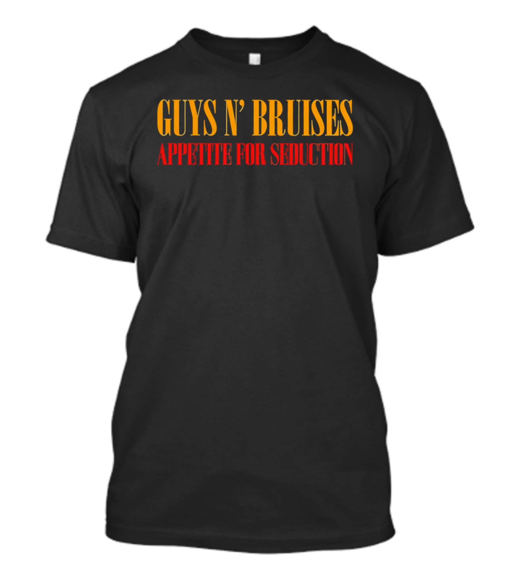 Guys N' Bruises Appetite For Seduction Yellow Red T-Shirt