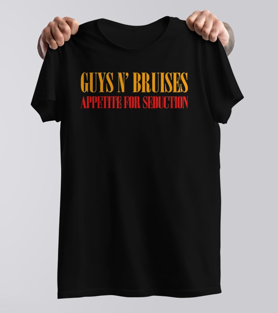Guys N' Bruises Appetite For Seduction Yellow Red T-Shirt