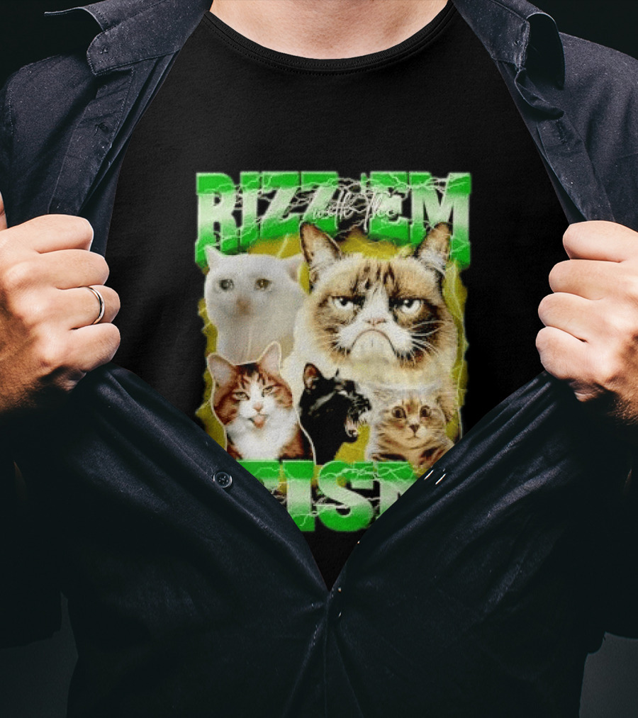 Rizz 'em With The 'Tism Cats Internet Meme T-Shirt