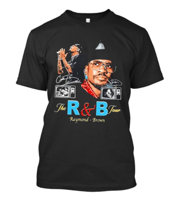 The R&B Tour Chris Brown Usher Raymond Vintage Style Concert T-Shirt