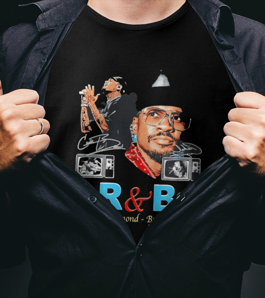 The R&B Tour Chris Brown Usher Raymond Vintage Style Concert T-Shirt