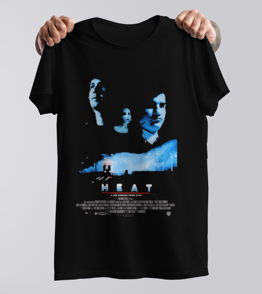 Heat A Los Angeles Crime Saga Luke Null Film Visages And Cityscape T-Shirt
