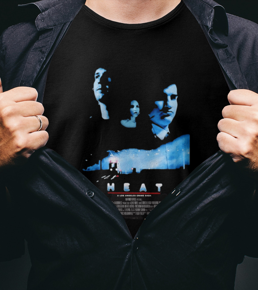 Heat A Los Angeles Crime Saga Luke Null Film Visages And Cityscape T-Shirt