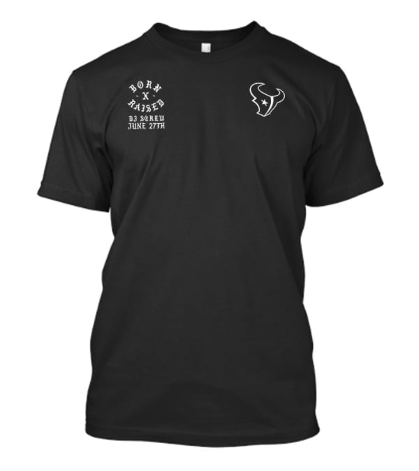 Houston Texans DJ Screw Collaboration 2026 Black Edition T-Shirt