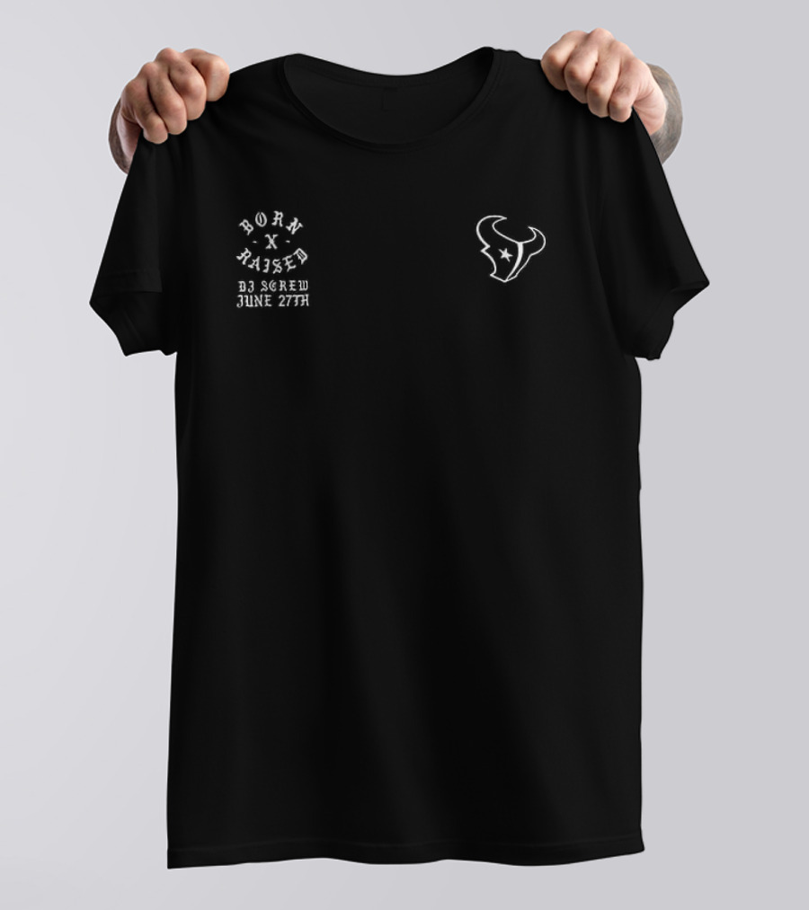 Houston Texans DJ Screw Collaboration 2026 Black Edition T-Shirt