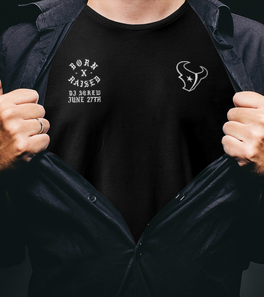 Houston Texans DJ Screw Collaboration 2026 Black Edition T-Shirt