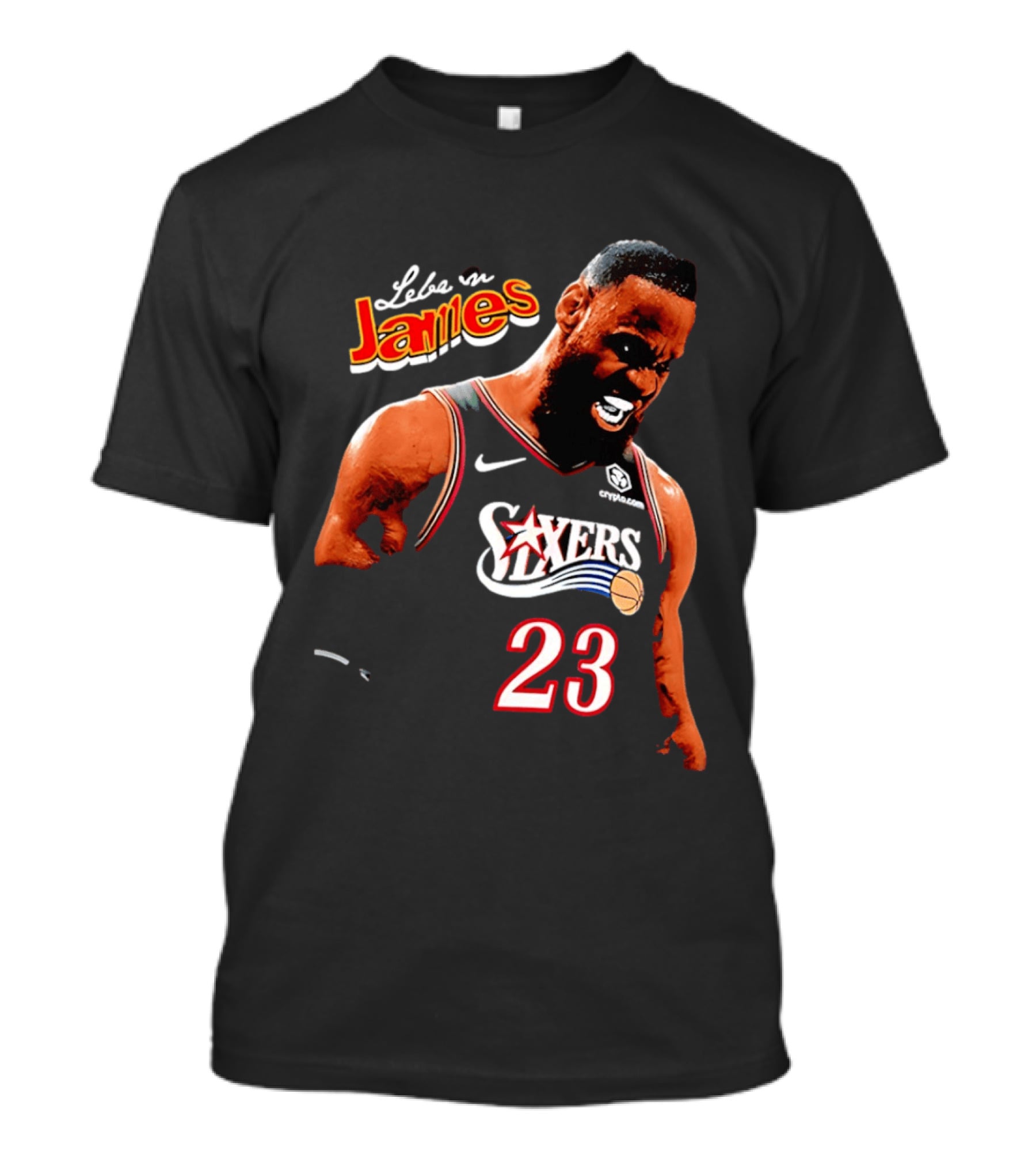 Lebron James Philadelphia 76ers Nike 23 Bootleg Mashup T-Shirt