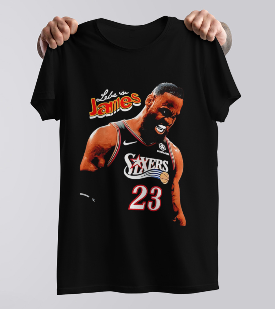 Lebron James Philadelphia 76ers Nike 23 Bootleg Mashup T-Shirt