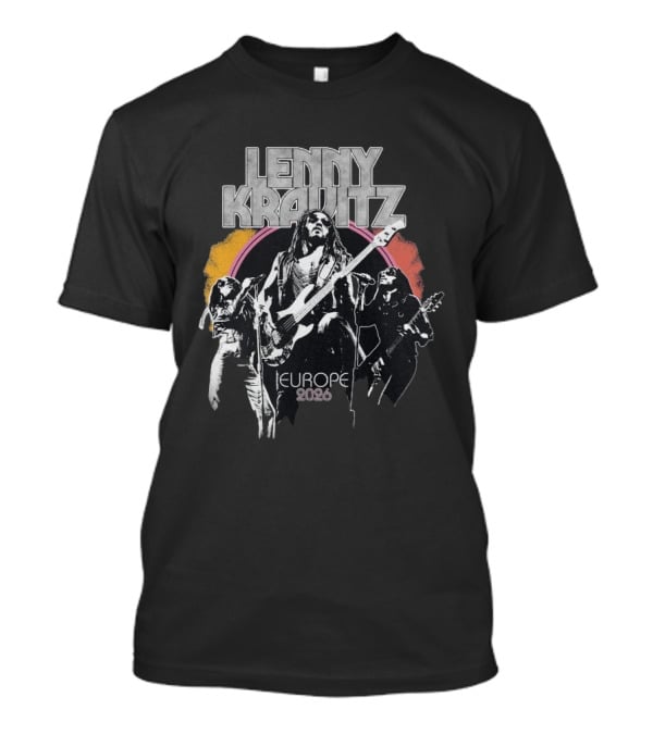 Lenny Kravitz 2026 Tour Europe Retro Rock T-Shirt